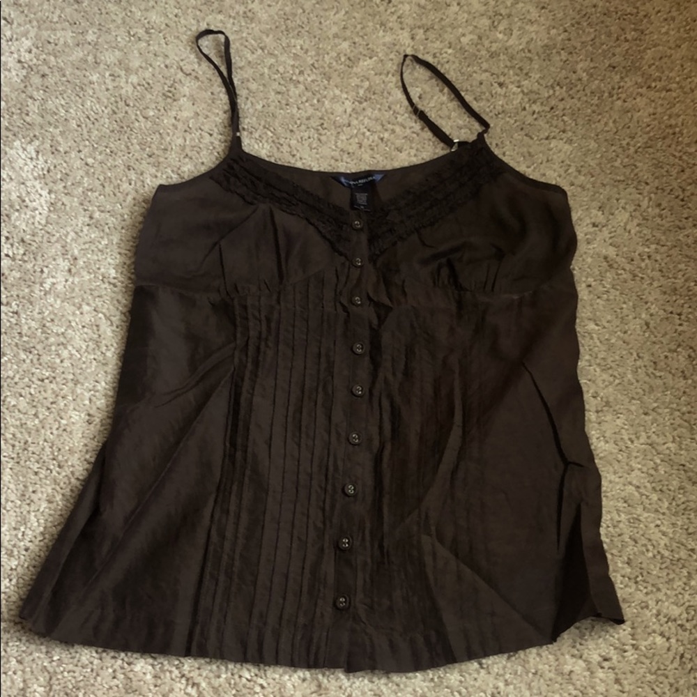 Summertime ☀️ Banana Republic button front tank